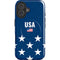 USA Flag Stars iPhone 16 Plus Magsafe Impact Case